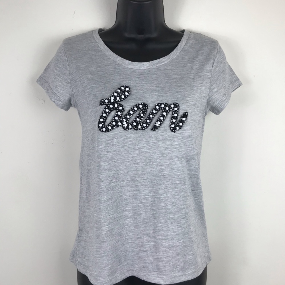 H&M Light Grey Melange Bam Top
